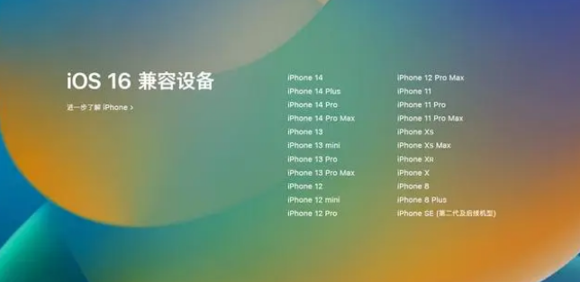 鄂州苹果手机维修分享iOS16.1.1支持哪些设备 
